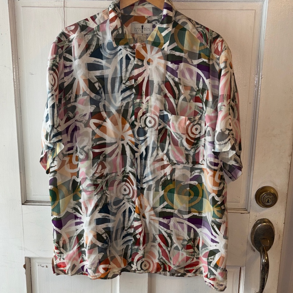 Nan & Bon Menswear Multicolor Abstract Button-Up Shirt